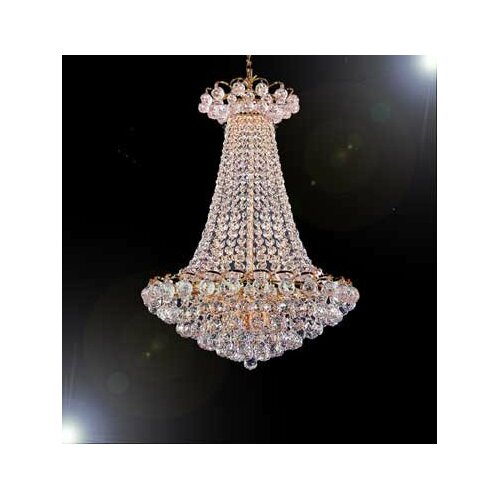 Harrison Lane French Empire 4 Light Crystal Chandelier