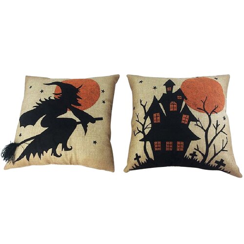 Craft Outlet 2 Piece Halloween Cushion Set | Halloween Pillows, Spooky