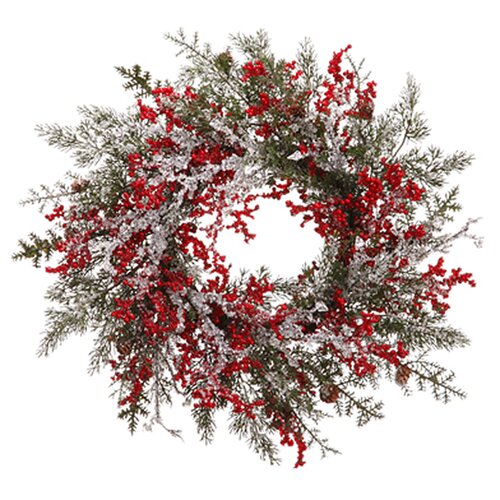 Dalmarko Designs Iced Berry and Pine Cone Wreath