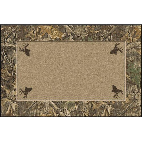 Realtree Timber Solid Center Area Rug by Milliken