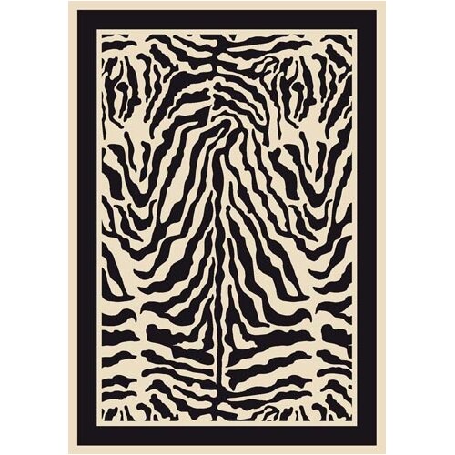 Milliken Innovation Print Zulu Zebra Area Rug