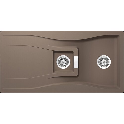 Waterfall 39.37 x 16.68 Cristadur Dual Mount Kitchen Sink