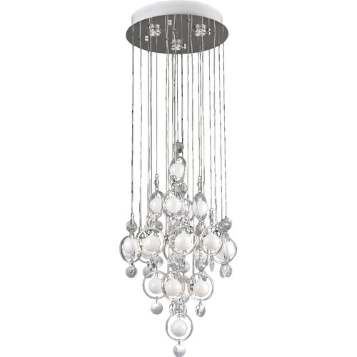 Bubbles 12 Light Chandelier by Lite Source