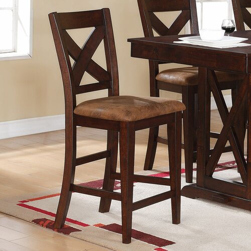 Andover Mills Basilia 25.75 Bar Stool with Cushion