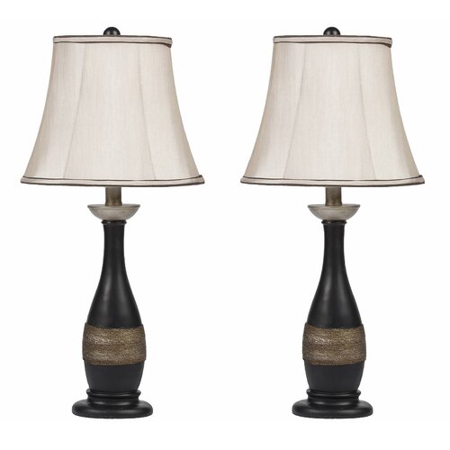 Bridgeport 24" H Table Lamp with Bell Shade | Wayfair