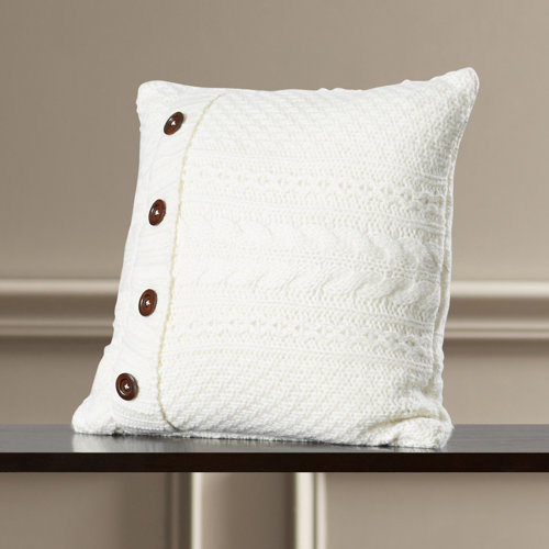 Three Posts Cable Knit Throw Pillow & Reviews Wayfair