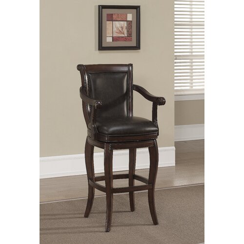 American Heritage Verona Swivel Bar Stool with Cushion