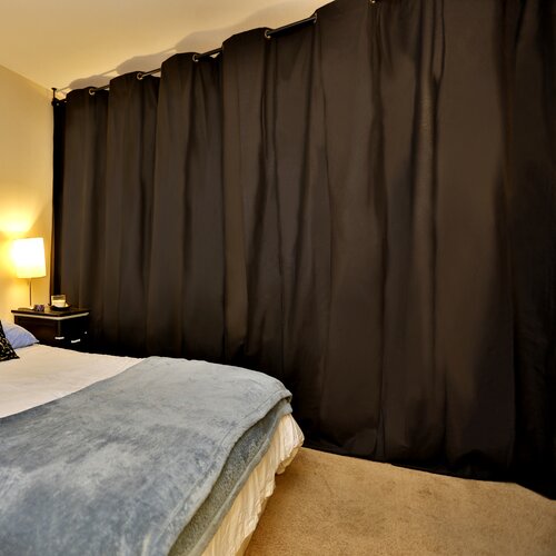 Hanging Curtain Room Divider Kit   XX Large A, For Rooms 96 Tall x