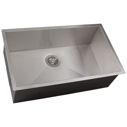 Ticor Sinks Zero Radius 32" L x 19" W Kitchen Sink & Reviews Wayfair
