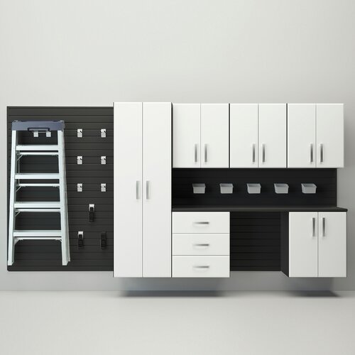 6' H x 12' W x 1.4' D 24 Piece Wall Storage and Cabinet Set | Wayfair