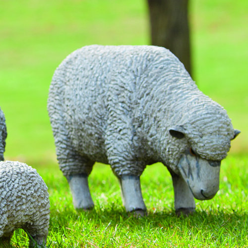 Grazing Sheep Lawn Statue Wayfair