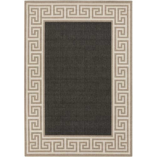 Surya Alfresco Black/Tan Area Rug