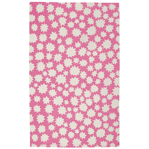 Heavenly Pink/White Area Rug Wayfair