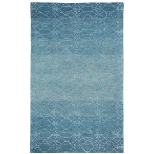 Gave Ocean Blue Area Rug Wayfair