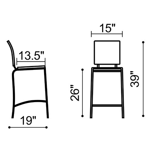 Brayden Studio Whitehall Counter 26 Bar Stool