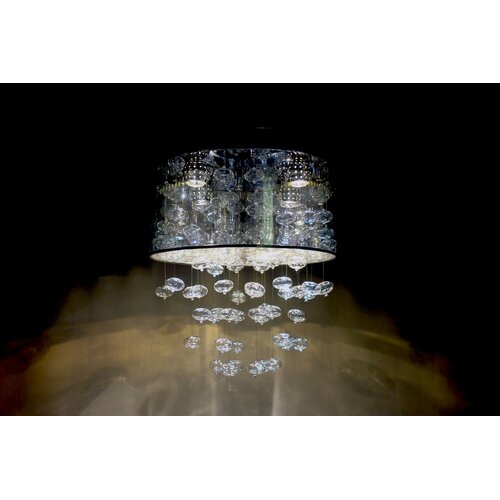 dCOR design Particle 4 Light Drum Chandelier