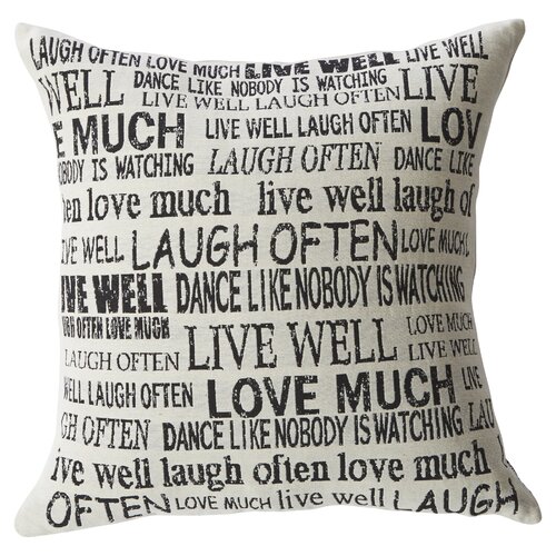 Mercury Row Laugh Often Throw Pillow