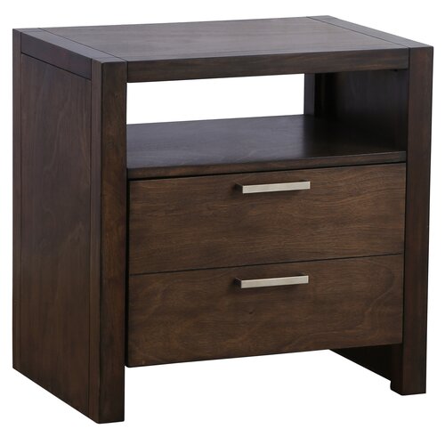 Mercury Row Capricorn 2 Drawer Nightstand