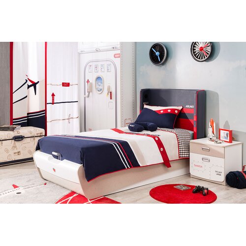 First Class Airplane Upholstered Customizable Bedroom Set