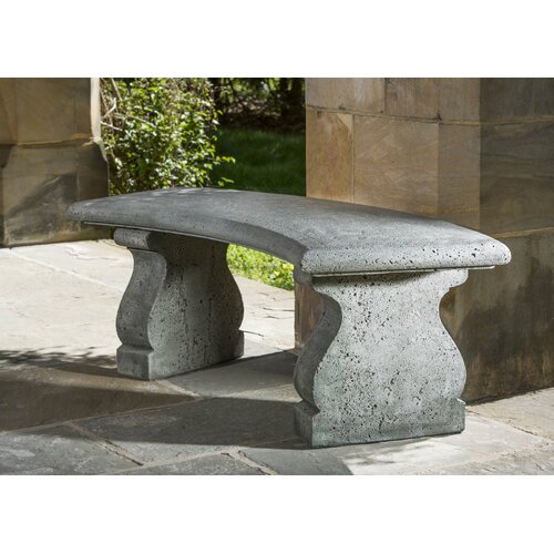 Provencal Cast Stone Garden Bench | Wayfair