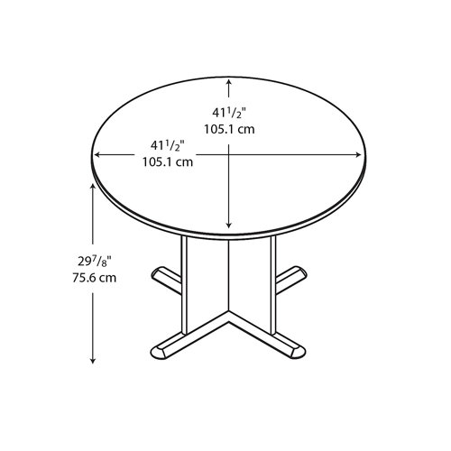 3.4' Circular Conference Table Wayfair