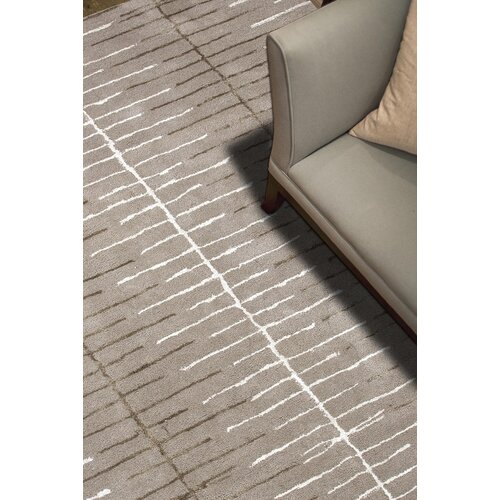 Blue Gray/Ivory Geometric Area Rug by Jaipur Rugs