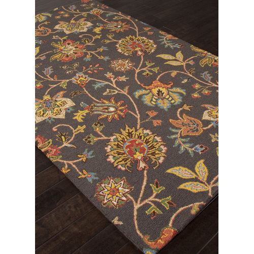 Hacienda Brown Floral Area Rug Wayfair