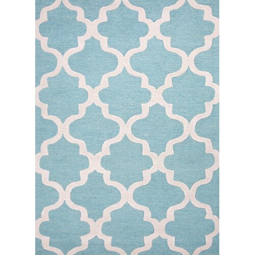 City Blue / Ivory Geometric Area Rug by Jaipur Rugs