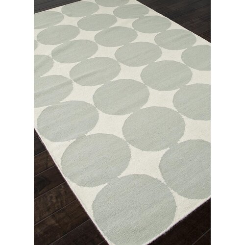 Maroc White & Pastel Blue Geometric Area Rug by Jaipur Rugs