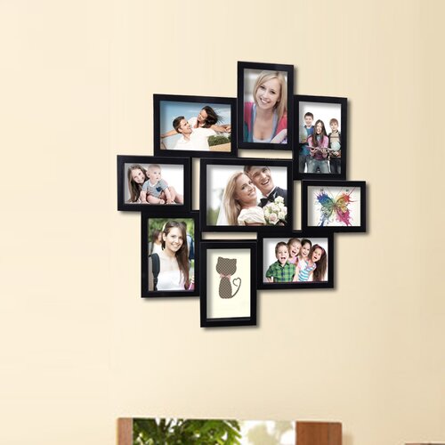 9 Opening Decorative Wall Hanging Collage Picture Frame | Wayfair