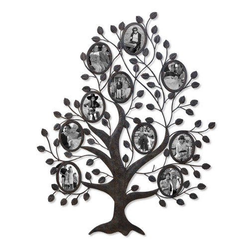 10 Opening Decorative Family Tree Wall Hanging Collage Picture Frame