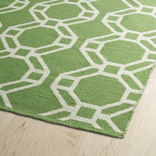 Kaleen Brisa Lime Green & Cream Indoor/Outdoor Area Rug