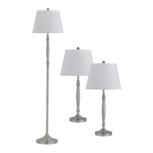 Cal Lighting 2 Piece 59 H Table Lamp with Empire Shade