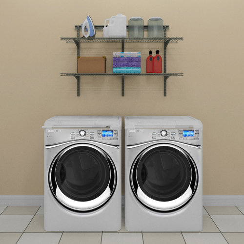 ClosetMaid ShelfTrack 12" Deep Nickel Wire Shelf & Reviews Wayfair