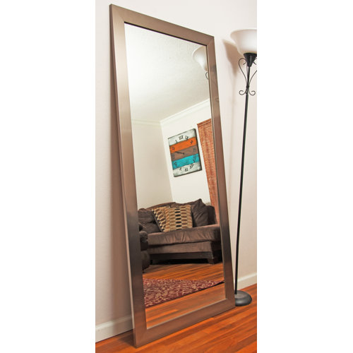 BrandtWorksLLC Grand Silver Leaning Floor Mirror & Reviews Wayfair