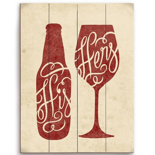 His And Hers Graphic Art by Click Wall Art