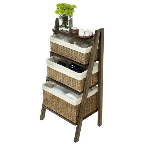 Kouboo Ladder with Wicker Baskets 39