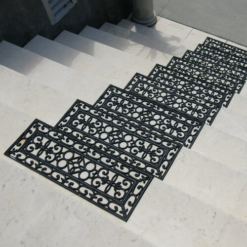 Piece Regal Rubber Stair Treads Step Mat Set by Rubber Cal, Inc.