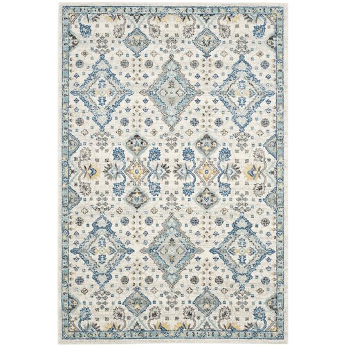 Darby Home Co Evoke Ivory & Light Blue Area Rug