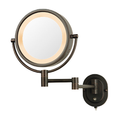 Darby Home Co Lighted 5X Magnifying HardWired Wall Mirror & Reviews Wayfair