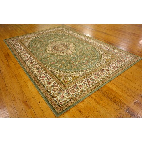 Unique Loom Tabriz Light Green Area Rug