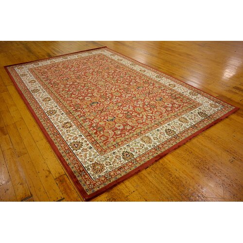 Kashan Red Area Rug by Unique Loom