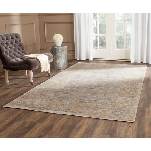 Lark Manor Menton Grey & Gold Area Rug