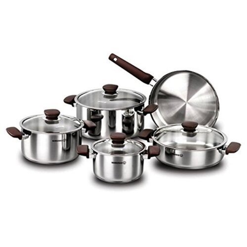 Korkmaz 9 Piece Cookware Set by YBM Home