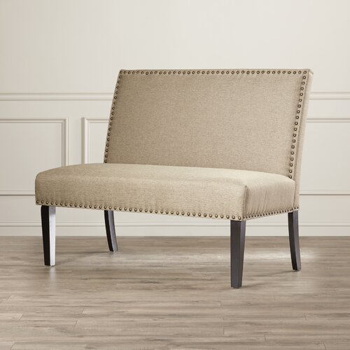 House of Hampton Kempston Nail Head Upholstered Banquette