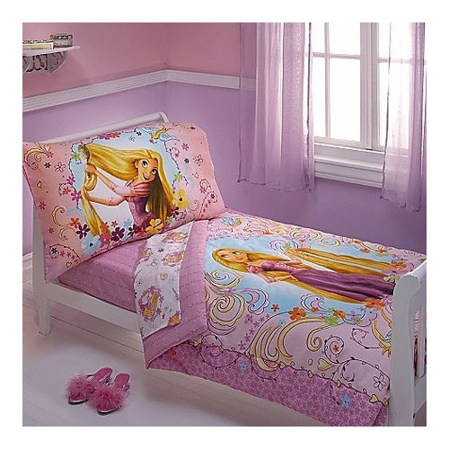 Store 51 Tangled Princess Rapunzel Bed 4 Piece Toddler Bedding Set