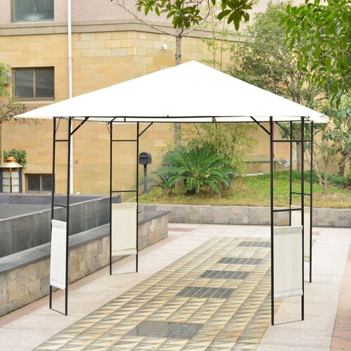 Outsunny Modern 10 Ft. W x 10 Ft. D Metal Gazebo