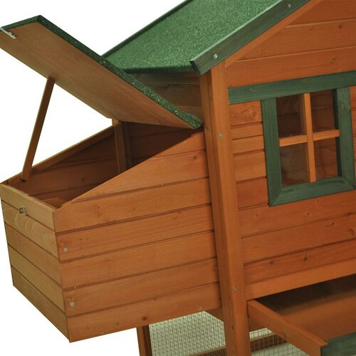 Wooden Backyard Slant Roof Hen House Chicken Coop | Wayfair