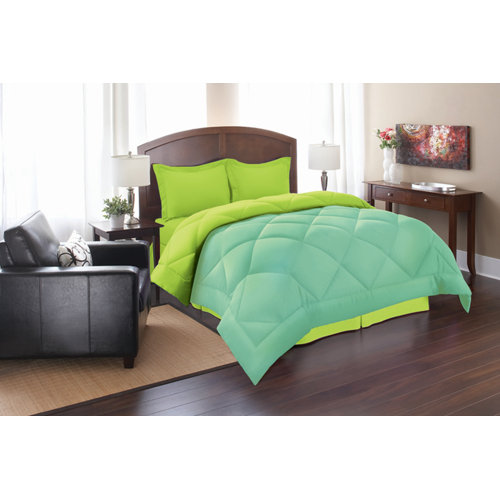 ELEGANT COMFORT 3 Piece Comforter Set & Reviews Wayfair