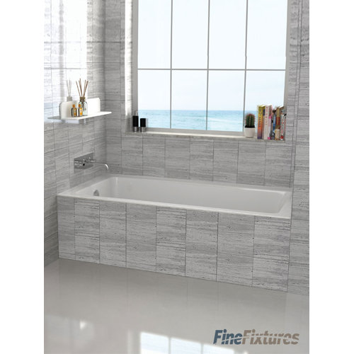 Fine Fixtures Drop In or Alcove 30" x 60" Soaking Bathtub & Reviews